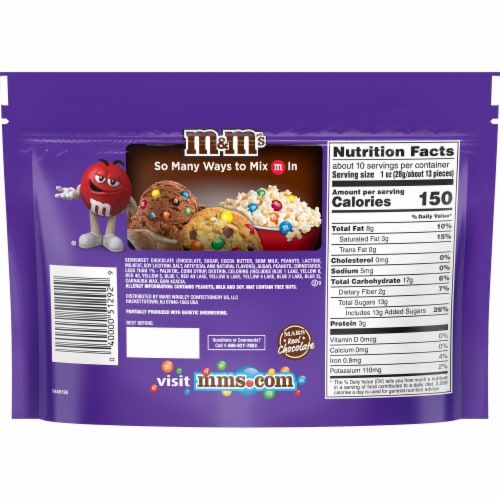 Calories in M&M's Peanut M&M's (Package) and Nutrition Facts