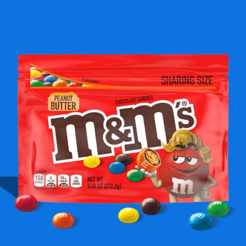 M&M's Chocolate Candies, Peanut Butter, Share Size