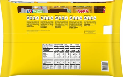 MARS Chocolate Bars Favorites Variety Mix Perspective: back