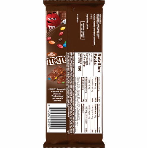M&M's Minis Milk Chocolate Bar Perspective: back
