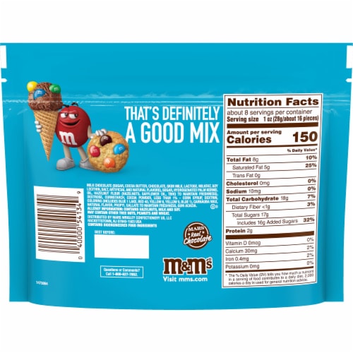 M&M's Sharing Size Hazelnut Spread Chocolate Candies Perspective: back