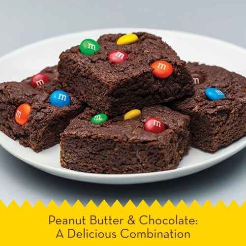 M & M\\'s® CANDY,M&M,PB,CHOC,JAR55OZ 384988 Perspective: back