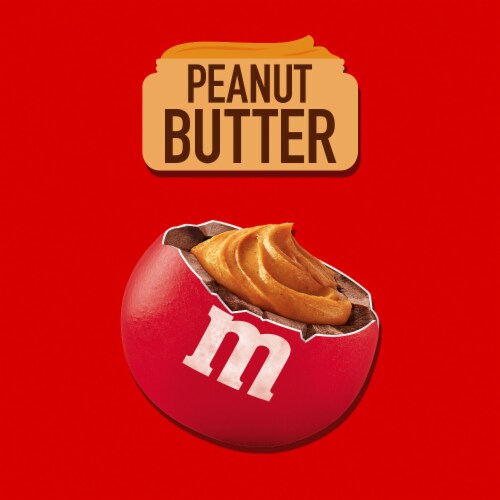M&M'S Holiday Peanut Butter Milk Chocolate Candy Christmas Assortment Bag Perspective: back