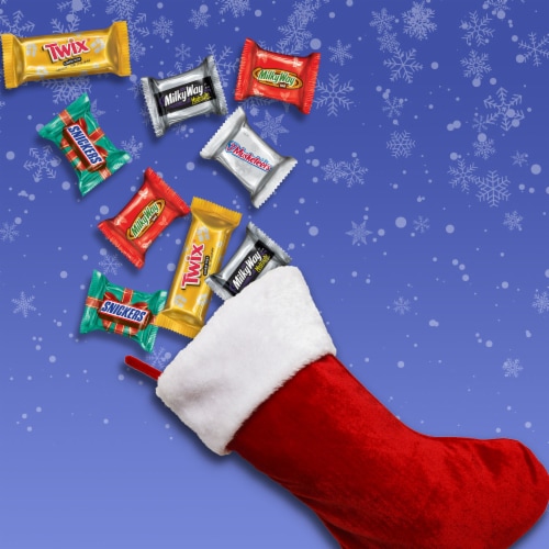Mars Christmas Minis Assorted Holiday Candy Perspective: back