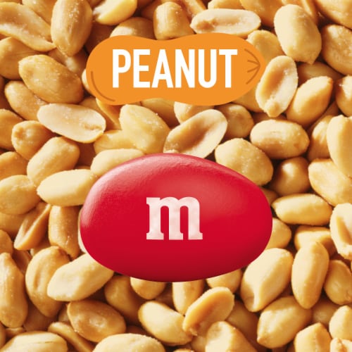M&M’S Peanut Milk Chocolate Valentine’s Day Candy Assortment Bag Perspective: back