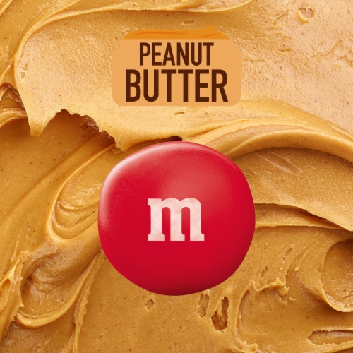 M&M'S Valentine's Day Peanut Butter Milk Chocolate Candy Perspective: back