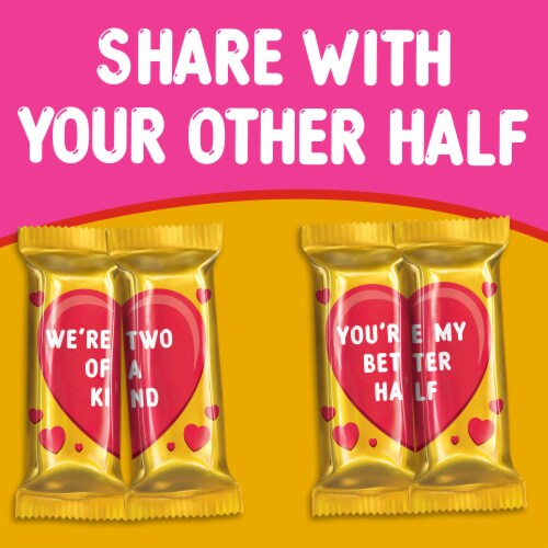 TWIX Caramel Mini Size Chocolate Cookie Bar Valentine Candy Bag Perspective: back
