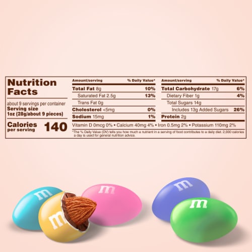 M&M'S Peanut Milk Chocolate Pastel Easter Candy Assortment Bag, 10 oz - QFC