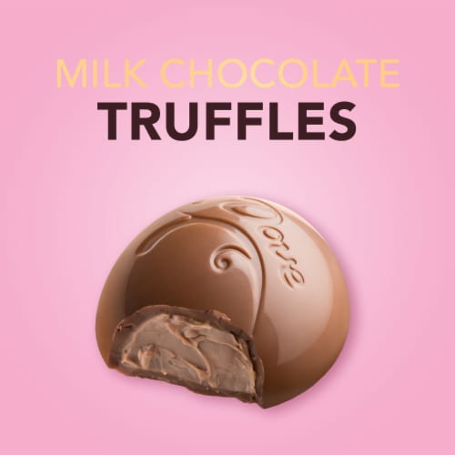 Dove Truffles Valentine's Day Milk Chocolate Candy Gift Tin Perspective: back