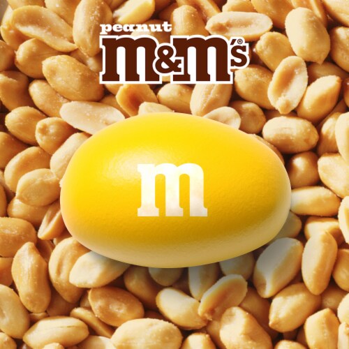 M&M'S Peanut Milk Chocolate Pastel Easter Candy Assortment Bag Perspective: back
