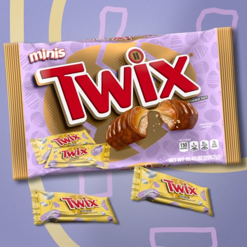 Twix Easter Caramel Chocolate Candy Cookie Bars Bag Perspective: back