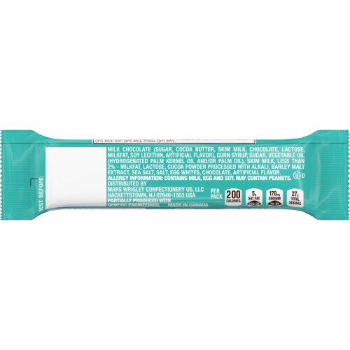 Milky Way Salted Caramel Bar Perspective: back