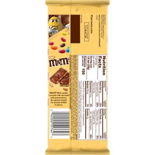 M&M'S Minis Dark Chocolate Candy Bar, 4-Ounce Bar