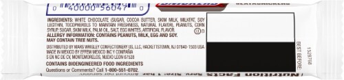 Snickers® White Chocolate Bar Perspective: back