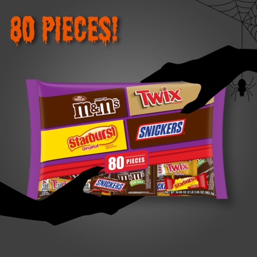 Mars Halloween Mixed Chocolate Candy Bag Perspective: back