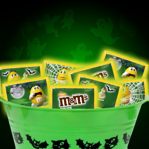 M&M'S Peanut Milk Chocolate Glow In The Dark Fun Size Halloween