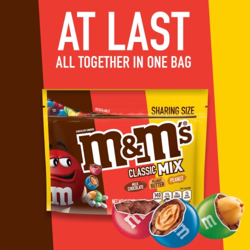 M&M's Classic Mix Chocolate Candy Sharing Size Bag, 8.3 oz - Kroger