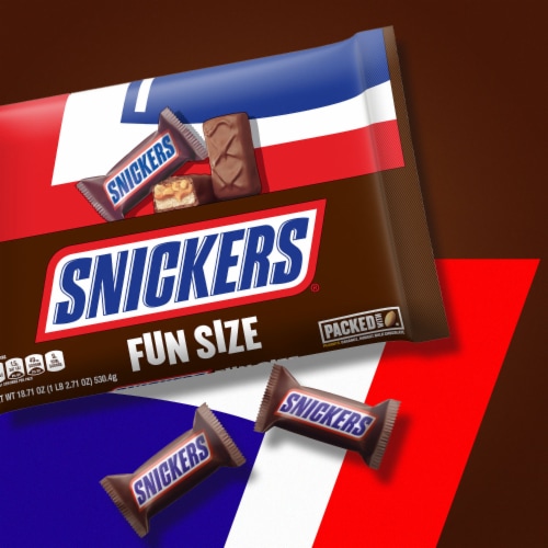 Snickers Fun Size Chocolate Candy Bars, 6 pk/3.4 oz - Dillons Food Stores