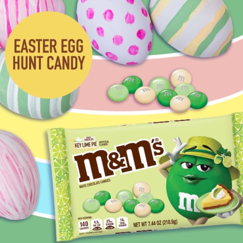 M&M'S Easter White Chocolate Key Lime Pie Candy Assortment Bag Perspective: back