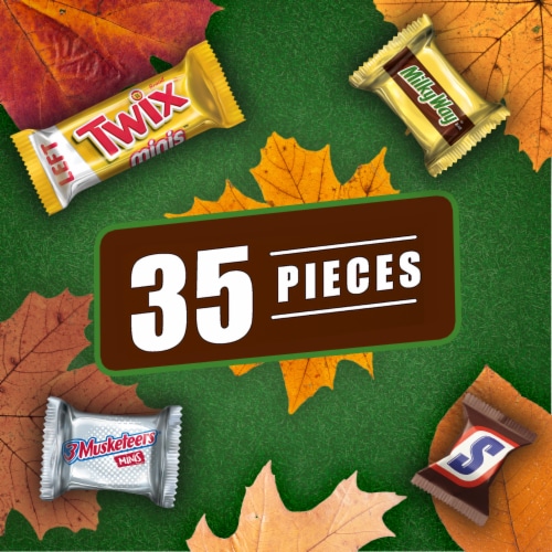 Snickers & Twix & Milky Way & 3 Musketeers Chocolate Candy Bar Assortment Bag Perspective: back