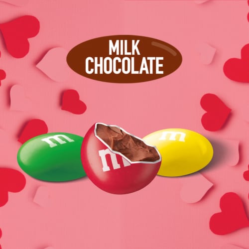M&M's Valentine's Day Composition Book Boxed Milk Chocolate Candies Perspective: back