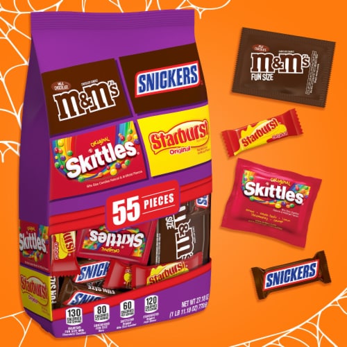 M&M's Fun Size Milk Chocolate Halloween Candy Bulk Value Bag, 80 ct.