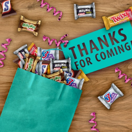 Snickers Twix Milky Way & 3 Musketeers Variety Pack Milk & Dark Chocolate Candy Bars Perspective: back