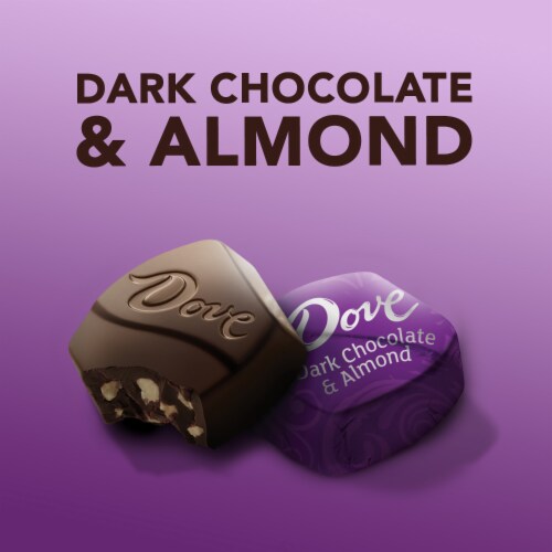 Dove Promises Dark Chocolate Almond Candy Individually Wrapped, 14.2 oz Bag Perspective: back
