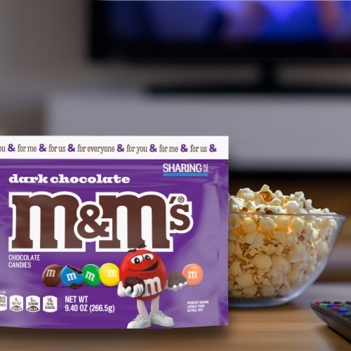 M&M'S Dark Chocolate Candy Sharing Size Resealable Candy Bag, 9.4 oz -  Metro Market