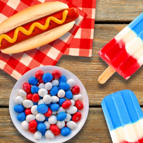 Mars Peanut M&M's - Red/White/Blue Perspective: back