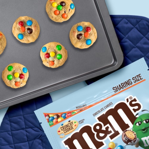 M&M's® Crunchy Cookie Chocolate Candy Perspective: back