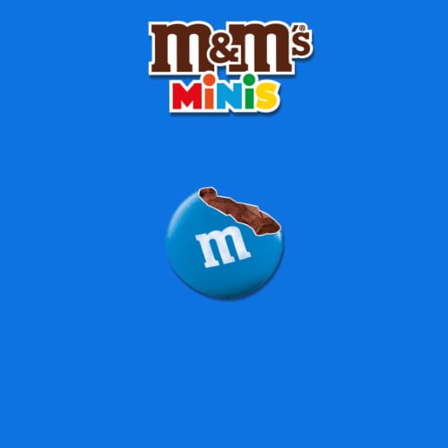 M&M'S Minis Milk Chocolate Candy Family Size Bag Perspective: back