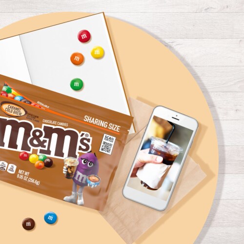 M&M's® Caramel Cold Brew Chocolate Candies Perspective: back
