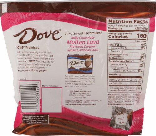 Dove® Molten Lava Milk Chocolate Perspective: back