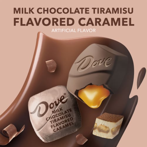 Dove Promises Milk Chocolate Tiramisu Caramel Candy Bag Perspective: back