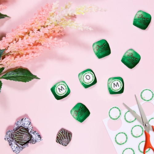 Dove Promises Dark Chocolate & Mint Swirl Candy Bag Perspective: back