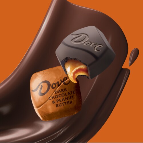 Dove Promises Dark Chocolate & Peanut Butter Candy Bag Perspective: back
