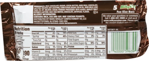 Milky Way® Funsize Multipack Perspective: back