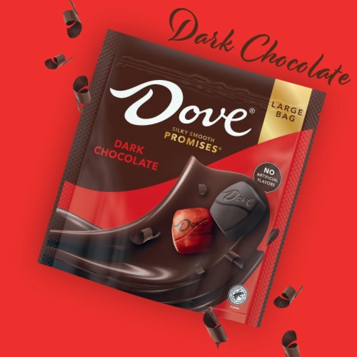 Dove Promises Dark Chocolate Large Bag Easter Candy Bag Perspective: back