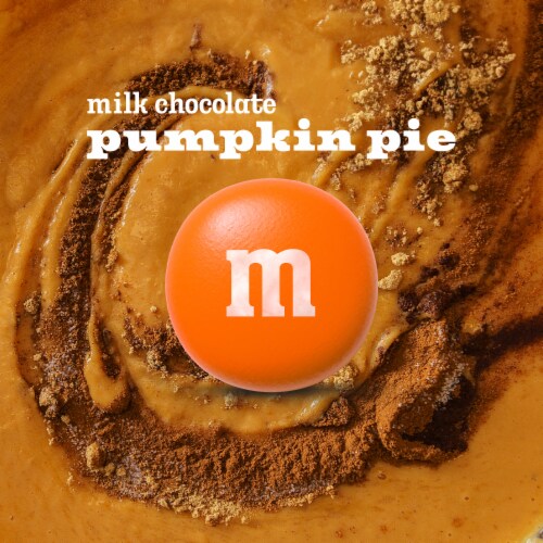 M&M'S Pumpkin Pie Milk Chocolate Candy Bag Perspective: back