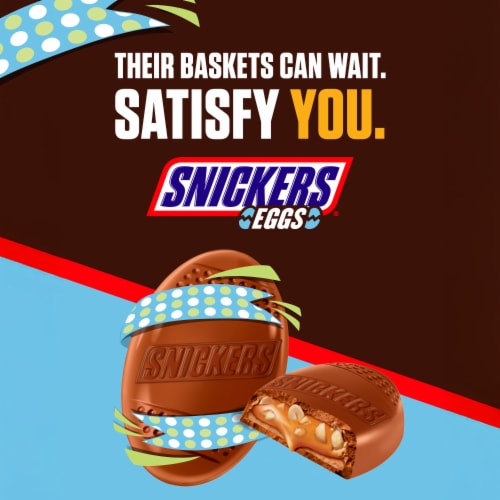 Snickers Eggs Chocolate Easter Basket Pack Perspective: back