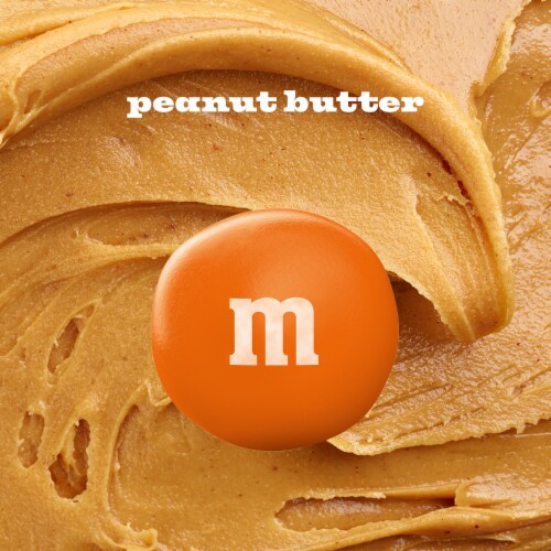 M&M'S Peanut Butter Halloween Blend Milk Chocolate Halloween Candy Bag Perspective: back