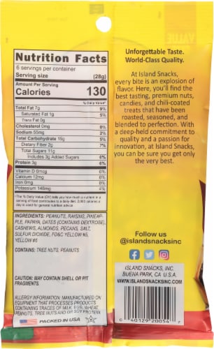 Island Snacks High Energy Mix Value Size Perspective: back