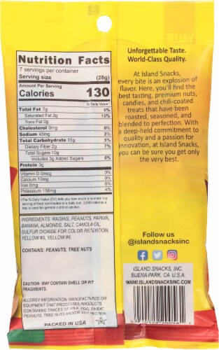 Island Snacks Tropical Mix Value Size Perspective: back