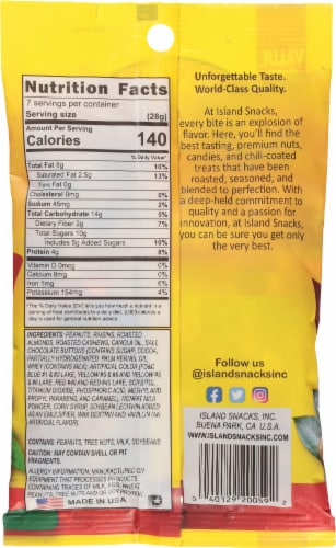 Island Snacks Value Size Fancy Chocolate Mix Perspective: back