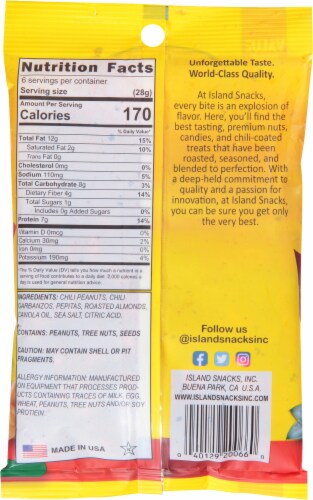 Island Snacks Value Size Chili Nut Mix Perspective: back