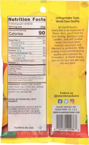 Island Snacks Chili Mango Value Size Perspective: back
