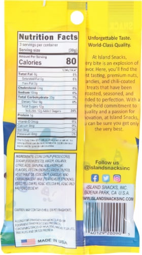 Island Snacks Gummy Bears Perspective: back
