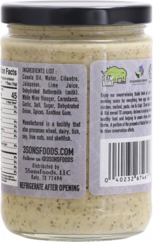 Diablo Verde Cilantro Sauce Mild Perspective: back