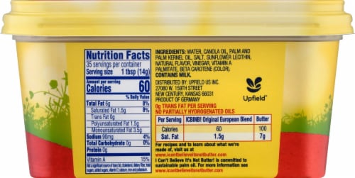 I Can't Believe It's Not Butter!® Original Spread Perspective: back